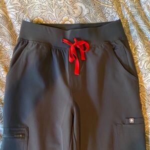 Figs x-small, tall Women’s Charcoal Scrub Pants, NEVER WORN